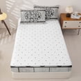thumbnail image 4 of Erosebridal Vintage Farm Camping Zipper Full Size Comforter Sets with Fitted Sheet and 2 Pillowcases,Weathered Gray Plank Frame Zipper Bedding Set For Boys,Reversible,4-Piece, 4 of 7