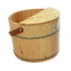 thumbnail image 3 of Lavabo de madera para baño de pies, cubo para baño de pies de madera, hecho a mano, portátil, grueso, para remojar los pies, 3 of 9