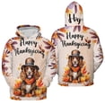 thumbnail image 3 of Happy Thanksgiving Cocker Spaniel Welcome Thankful Fall Autumn Pumpkin All Over Print 3D Hoodie Unisex Merch Hoodies Cockers Dog Lover Gifts - 02021, 3 of 6