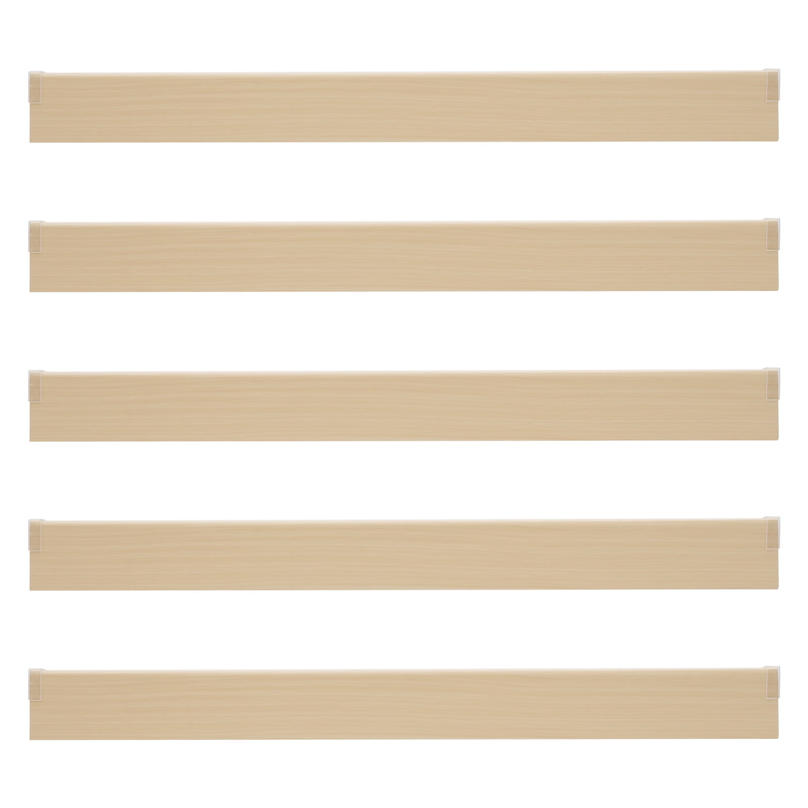 5 Pcs 33*16in Foamed PVC Wire Rack Covers  Pantry Shelves Covers Light Wood Color for Bathroom Kitchen Shelving