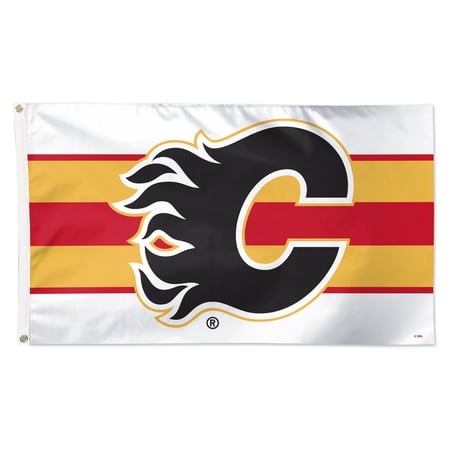 WinCraft Calgary Flames 3 x 5 Horizontal Stripe Deluxe Single-Sided Flag