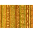 thumbnail image 1 of Ahgly Company Machine Washable Indoor Rectangle Abstract Yellow Modern Area Rugs, 2' x 5', 1 of 4