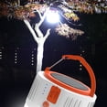 thumbnail image 2 of Lámpara de tienda de campaña recargable USB solar multifuncional Luz de emergencia para acampar multifuncional para exteriores (Cable USB de color aleatorio), 2 of 4