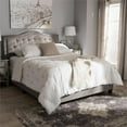 thumbnail image 2 of Baxton Studio Emerson Tufted Queen Low Profile Bed in Light Gray, 2 of 7