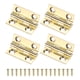 thumbnail image 1 of Uxcell 4-Pack Bisagras de Puerta Pequeñas, 5/7in (18mm) Bisagras Mini de Bisagra Plegable de Latón con Tornillo para Caja de Joyas, 1 of 1