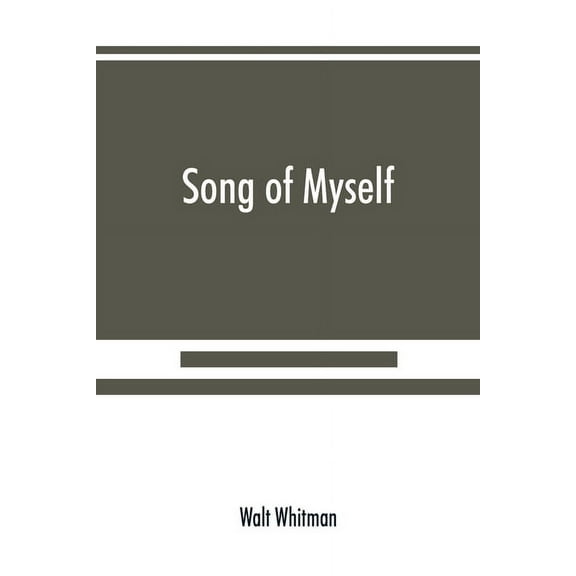 Song of myself, (Paperback)