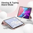 thumbnail image 6 of JETech Case for iPad Pro 12.9-Inch (2020/2018 Model, 4th/3rd Generation) with Pencil Holder, Support 2nd Pencil Charging, Slim Tablet Cover with Soft TPU Back, Auto Wake/Sleep (Rose Gold), 6 of 8