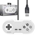 thumbnail image 2 of Retro-Bit Legacy 16 Manette USB Filaire - avec Boutons Home, SS & ZL/ZR - pour Switch, PC, MacOS, RetroPie, Raspberry Pi - Gris Classique, 2 of 10