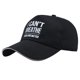 thumbnail image 1 of Gorra de béisbol lisa de algodón con estampado «No puedo respirar», 1 of 2