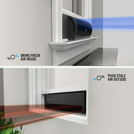 Vornado - Transom AE Black Window Fan - Black