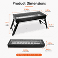 thumbnail image 3 of Foldable Stainless Steel BBQ Grill – Portable, Easy Setup for Camping, Picnic, Outdoor Party, and Backyard, 3 of 8