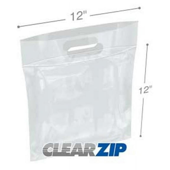 International Plastics CZD1212 12 x 12 in. 0.003 ClearZip Lock Bags, 0.003 Gauge - Case of 500