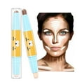 thumbnail image 3 of Bronceador, iluminador, contorno, maquillaje facial 3D, barra de contorno 2 en 1 de doble punta 02 Natural, 3 of 9