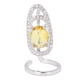 thumbnail image 1 of Anillo para uñas Sincero brillante delicado amarillo ajustable, 1 of 9