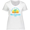 thumbnail image 3 of Inktastic Summer Enjoy the Sunshine Fort Lauderdale Florida in Blue Women's Plus Size T-Shirt, 3 of 5