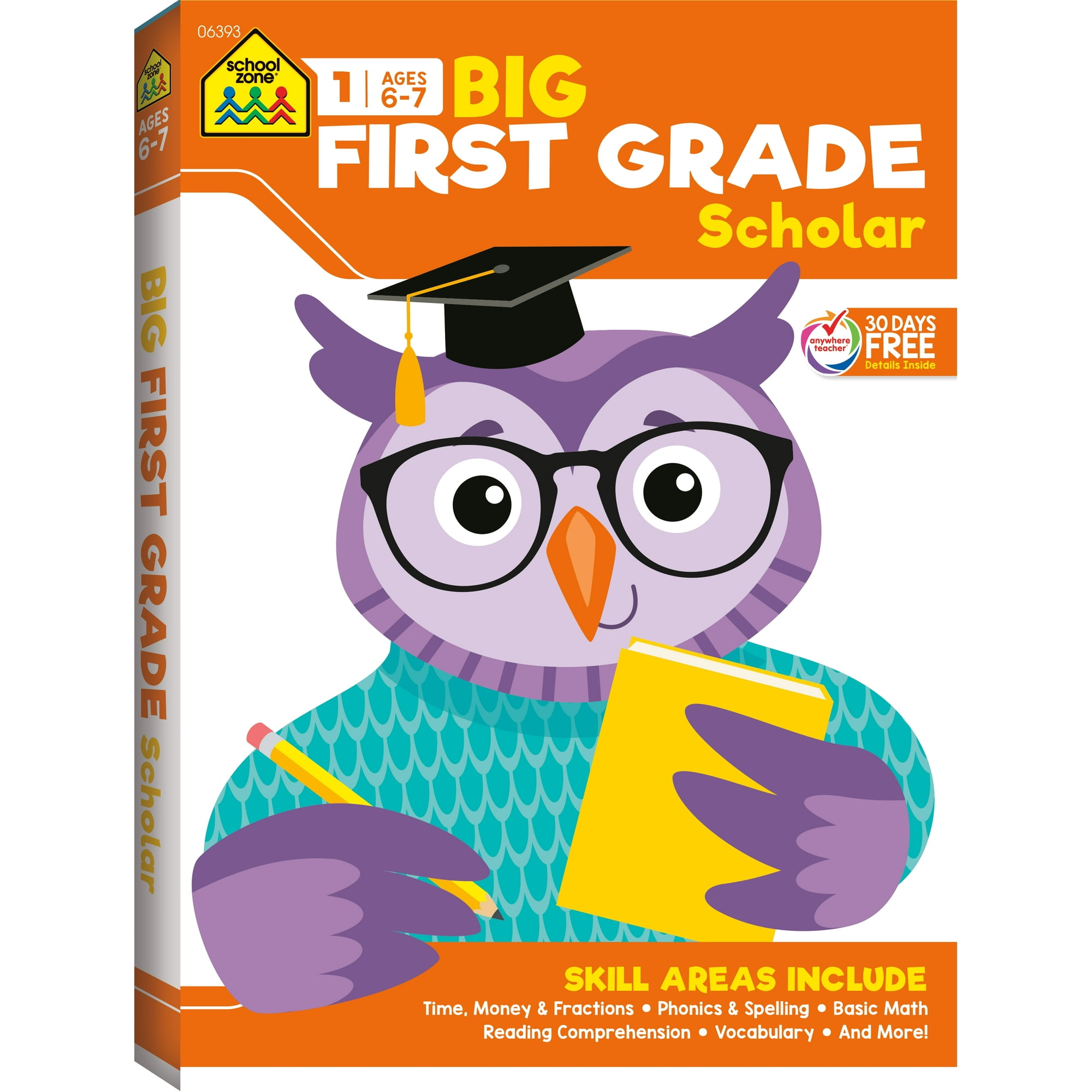 School Zone Big First Grade Scholar Workbook (Walmart Exclusive)