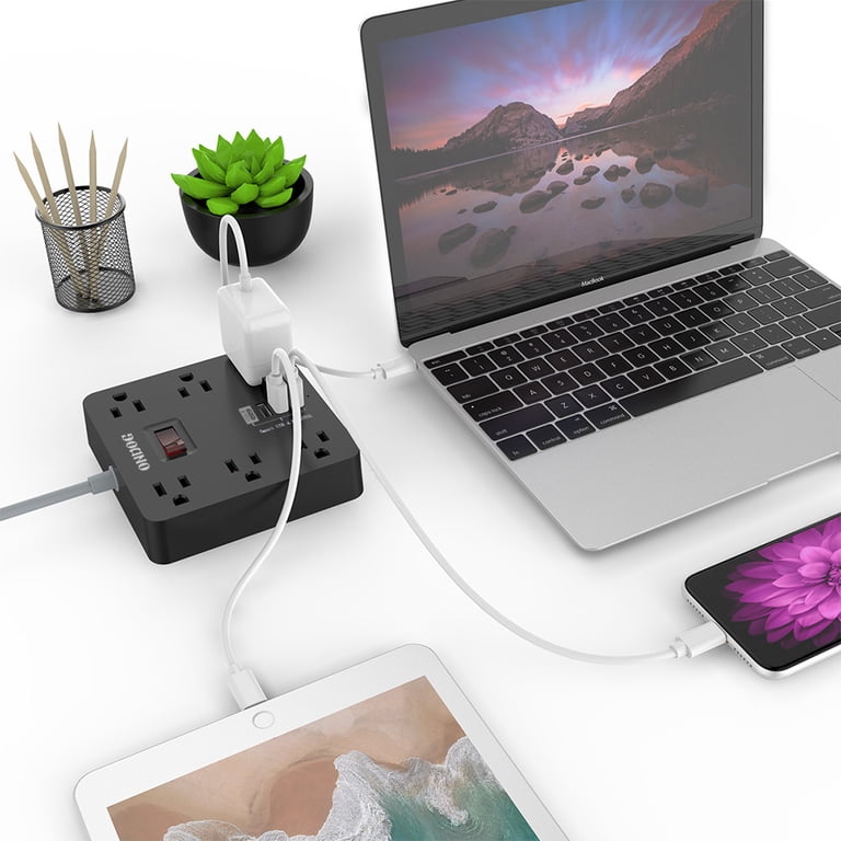 ONDOG 6-Outlet Power Strip with USB, 5 Ft Cord photo 7