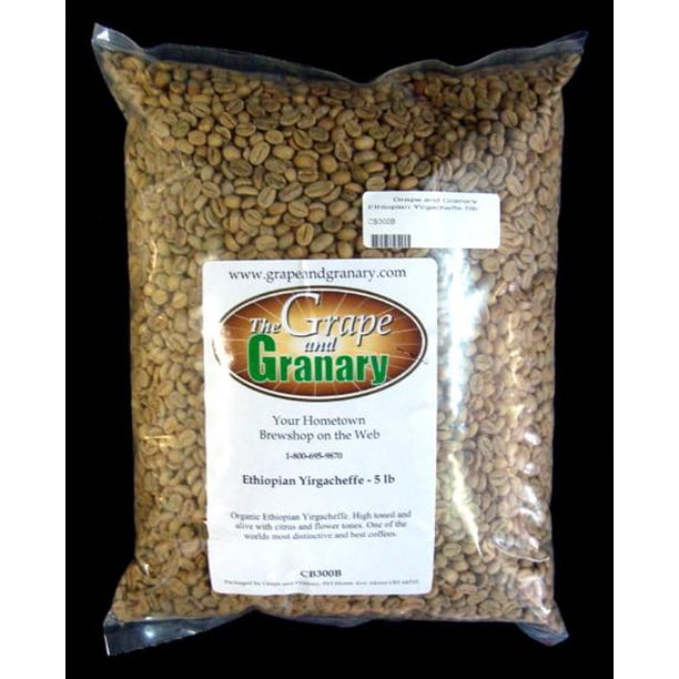 Ethiopian Yirgacheffe 5 lb Green Coffee Beans