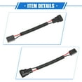 thumbnail image 5 of Unique Bargains 2pcs 9006 Male to H7 Female Extension Wire Headlight Socket Adapter Pigtail Universal for Car, 5 of 7