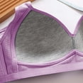 thumbnail image 6 of YUGYXL Women's Lightly Lined Wire-free Bra Breathable Underwear Sports Bras Full Coverage Seamless Lift Yoga Bra With Removable Pads 2024 Clearance Purple,46, 6 of 9
