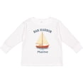 thumbnail image 3 of Inktastic Bar Harbor Maine Sailboat Illustration Boys or Girls Long Sleeve Toddler T-Shirt, 3 of 5