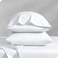 thumbnail image 1 of Bare Home Percale Weave Pillowcase Set - 300 Thread Count - 100% Organic Cotton - King, White, 1 of 4