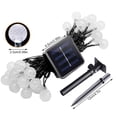 thumbnail image 2 of Cadena de luces solares LED, bolas, bolas, lámparas para patio, césped, jardín, decoración de fiesta de boda, 30 LED, 8 modos, blanco cálido Scienceny LF0148-05B, 2 of 7