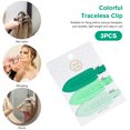 thumbnail image 4 of 3 pinzas para el pelo para salón de belleza, tocados, horquilla de peluquería sin costuras (verde) Ndcxsfigh Cuidado Belleza, 4 of 6