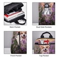 thumbnail image 4 of Naloa Dog in Lavender Flowers Print Lightweight DayBackpack Suitable for school, work, shopping, travel, etc., 4 of 5