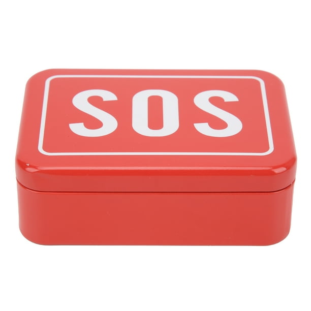 Caja SOS, caja de equipo de emergencia para exteriores, contenedor para kit de supervivencia, contenedor para equipo de supervivencia, muy versátil