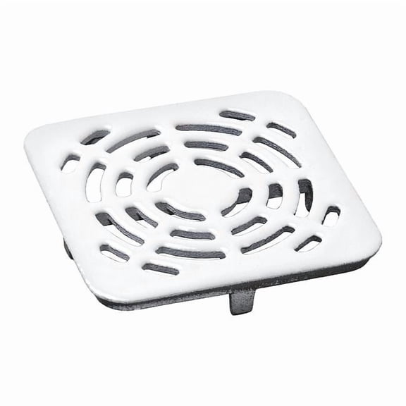 Jay R. Smith Manufacturing Floor Drain,Cast Iron,Square,1-1/2" H 3410G