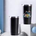 thumbnail image 4 of 20oz Powder Coated Easter Tumbler with Telescopic Straw, Insulated Travel Mug, [Easter Theme] Print, 4 of 6