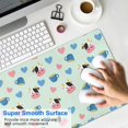 thumbnail image 4 of Long Mouse Pads for Desk,Green Cow Heart Cup Pattern Desk Mats on Top Of Desks, Desk Mouse Pad Extra Large with 3mm Non-Slip Base and Stitched Edge for Gaming,Office,Work,Home 31.5"x15.7", 4 of 6