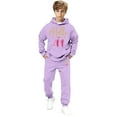thumbnail image 4 of Angala Valentine's Day Boys Casual Outfit Cartoon Number Print Hooded Sweatshirt And Joggers Comfy Playwear Cozy Stylish Children Outfit Set 10-11 Years, 4 of 4