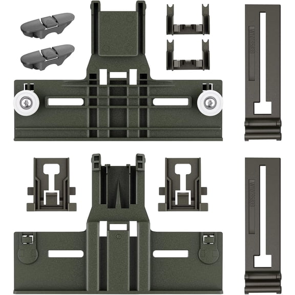 Upgraded W10350375 W10712395 Dishwasher Top Rack Adjuster Replacement Parts | Whirlpool Dishwasher Parts WDT750SAHZ0 WDTA50SAHZ0 DWDT730PAHZ0 Upper Rack Parts,Fits Kenmore 665 Dishwasher Top Rack Kit
