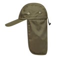 thumbnail image 2 of Eoperou Peaked Hat Unisex Breathable Space-saving Washable Foldable Portable Baseball Hat Neck Protection Camping Climbing Hat for Travel, 2 of 8