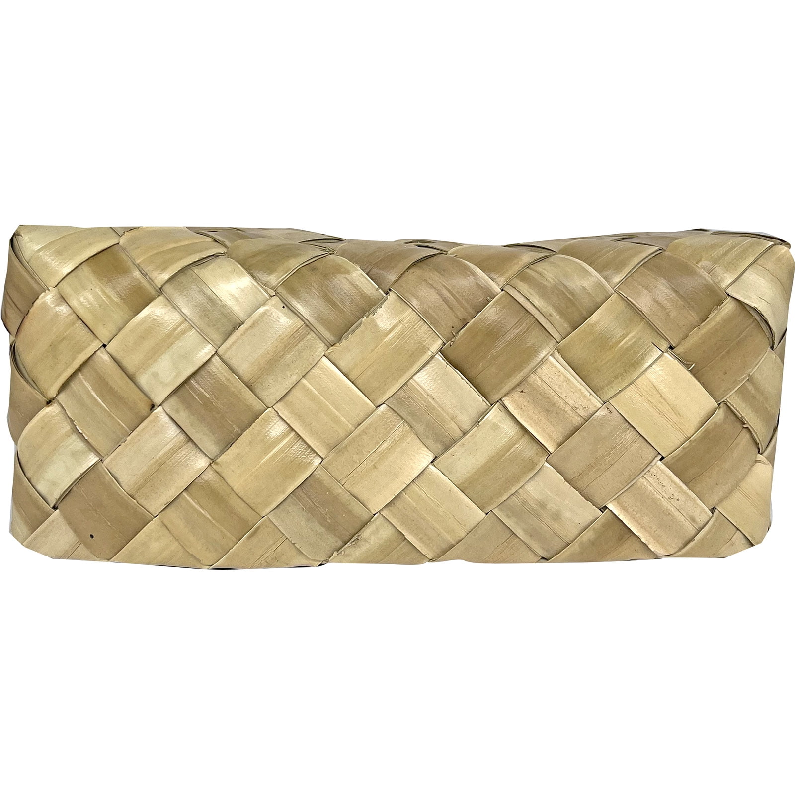 South Seas Native Treasures 4" x 10" x 12" Basket Lauhala, 1 Each