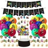 Game Birthday Party Supplies Birthday Decorations, Video Game Party Decorations Set Include Banners, Balloons, Cake Toppers, Cupcake Toppers For kids