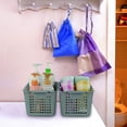 thumbnail image 3 of Woven Plastic Storage Basket, Small Bin Organizer for Office, Kitchen, Bathroom(6 Packs), 3 of 6