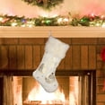 thumbnail image 7 of ABPWLY Home Merry Christmas Santa Stocking Large Hanging Ornament Family Gift Xmas Tree Decor 49x28cm Christmas Decor, 7 of 7
