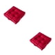 thumbnail image 2 of Toystoory Cojín de asiento cuadrado Cojín de silla Sofá Alfombra de piso Antideslizante Balcón de negocios Sala de estar Dormitorio Asientos Rojo 42*42*9cm 2Conjunto, 2 of 6