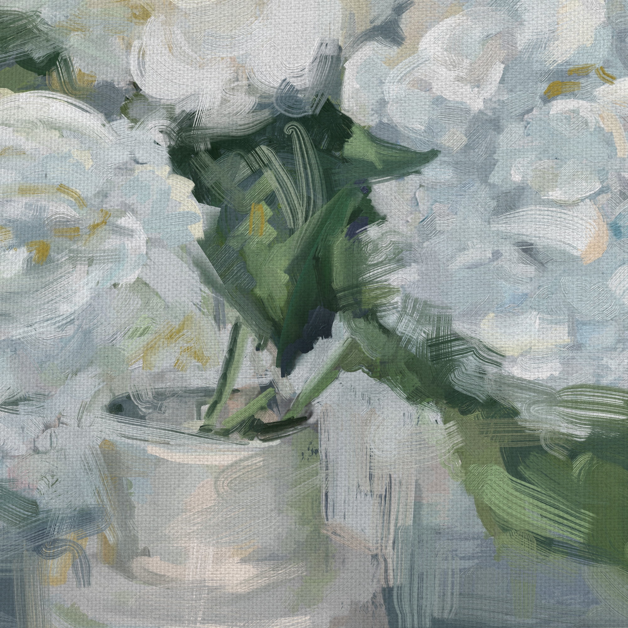 Masterpiece Art Gallery White Flower Bouquet Selections I by Studio Arts Canvas Art 24" x 24"