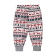 thumbnail image 5 of Qiylii Family Matching Christmas Sleepwear Set, Cute Cartoon Elk Print Costume, 5 of 7