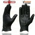 thumbnail image 5 of Milwaukee Leather SH867 Men's USA Deerskin Black Leather Unlined Lightweight Motorcycle Riders Gloves Small, 5 of 7
