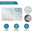 thumbnail image 6 of Ombre Brown Blue Placemats Set of 8, Summer Coastal Ocean Sea Beach Wave Placemats for Dining Table, Place Mats for Kitchen Tabletop, Waterproof Wipeable Dining Table Mats Set, 6 of 9