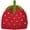 Watermelon Red, variant on Handcrafted Strawberry Crochet Bucket Hat for Women, Cute Fruit Design Summer Beach Hat with Green Leaf Accents