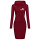 thumbnail image 1 of 2022 Spring Autumn Sweatshirt Long-Sleeved Dress Woman Clothing Hooded Collar Pocket Simple Casual Lady Dress SweatshirtXL Gao Jinjia LED, 1 of 2