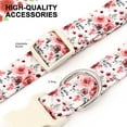 thumbnail image 6 of Beirui Cute Floral Dog Collar Soft Fabric Adjustable for Small Medium Large Dogs Yorkie, 6 of 10