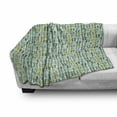 thumbnail image 3 of Flip Flop Soft Flannel Fleece Throw Blanket, Funky Beach Slippers Blended Aqua and Exotic Nature Colors, Cozy Plush for Indoor and Outdoor Use, 60" x 80", Pale Green Pale Blue, by Ambesonne, 3 of 6