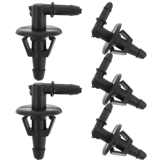 Shisuyan 5 Pcs Connecteur de Tuyau de Lave-Glace Compatible avec Dodge Sprinter 2500 3500 Kit de Remplacement de Buse d'Essuie-glace Universel Tuyau Réglable Pièce de Tuyau Automobile